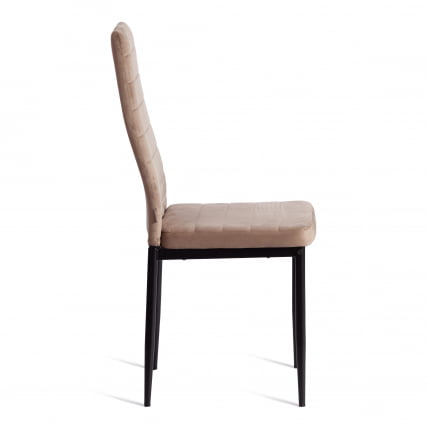 Стул Easy (mod. JSC02-1) металл, флок, 41 х 52 х 96 см, Beige (бежевый) HLR8 / черный_1