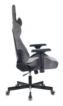 Кресло игровое Бюрократ VIKING 7 KNIGHT B FABRIC Серый Loft ромбик_2
