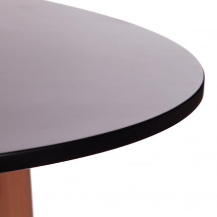Стол MARS (mod. T1004) МДФ/дерево, 80 х 80 х 75 см , Black (черный)/ Natural (натуральный)_1