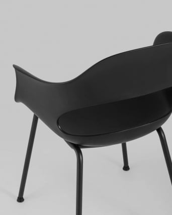 Стул Ладй пластик черный 4 шт. / Lady_5