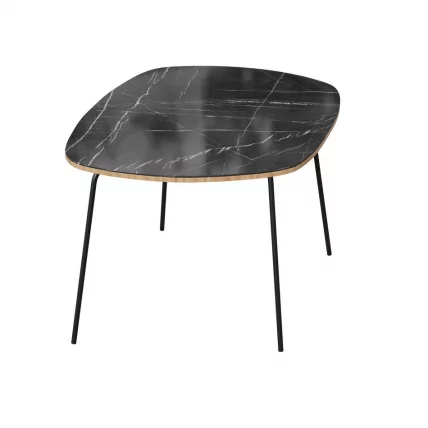 Стол журнальный Тип 2 высокий Камень Пьетра чёрный_0