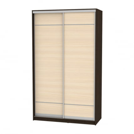 Шкаф-купе B-220х135х60-3(Венге-ДМ-D7D7)_0