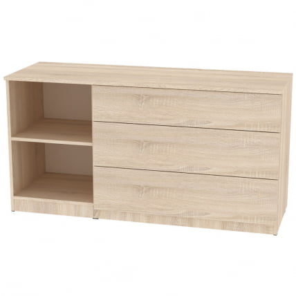 Комод Калисто(K46)699х1352х468PUSHtoOPEN(ДСС-Белый)_1