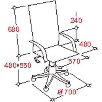 Кресло руководителя EChair-515 299461 Черное_1