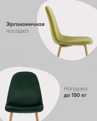 Стул Валенсия СН НЕВ велюр фисташковый / SN NEW_3