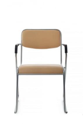 Кресло Nix Plus RCH OMKL-04 Бежевый/Металл окрашенный Хром_7