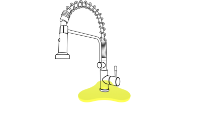 Подставка под кран Kit Kraken SPINNER ПодставкаПодКранSPINNERYEL_0