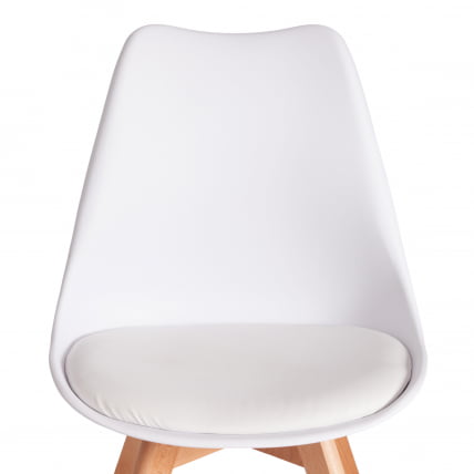 Стул TULIP (mod. 73-1) дерево/пластик/экокожа, 47,5x55x80 см, белый_5