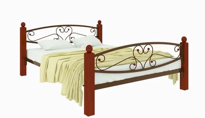 Кровать Каролина Lux plus 1200х1900 Коричневая_0