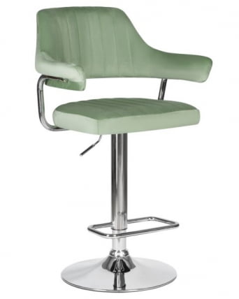 Стул барный ДОБРИН CХАРЛЙ (пудрово-мятный велюр (МДЖ9-87)) 2 шт / DOBRIN CHARLY (MJ9-87))_1