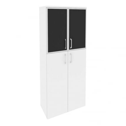 Шкаф высокий широкий ONIX O.ST-1.7R black Белый Бриллиант_0