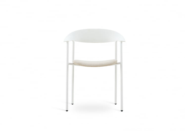 Стул Eila с подушкой пластик белый_1