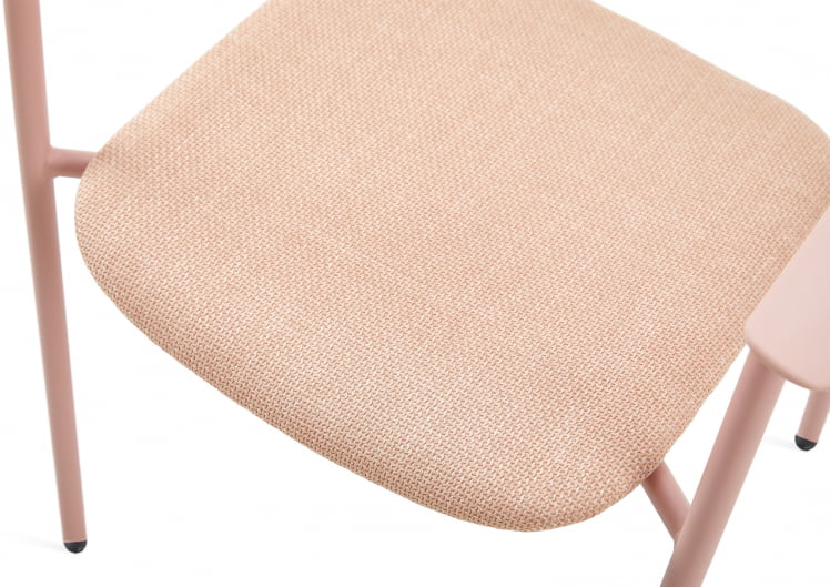 Стул Eila с подушкой пластик розовый_7