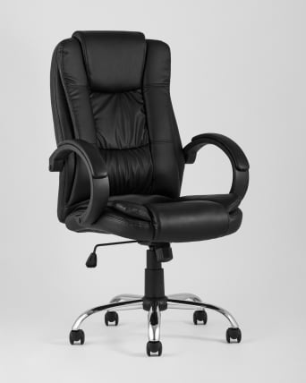 Компьютерное кресло ТопЧаирс Атлант экокожа Черное / TopChairs Atlant_1