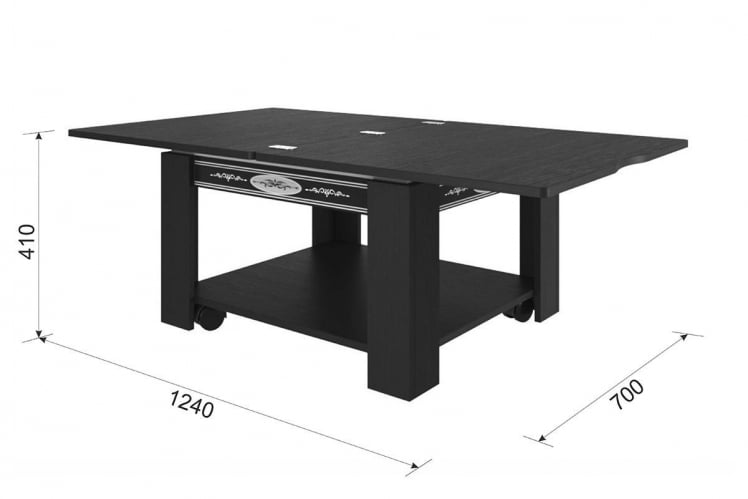 Стол-трансформер Адам 1 CЗ-015 дуб мария/дуб мария / CZ-015_4