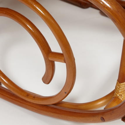 Кресло-качалка MILANO (разборная) / без подушки / ротанг top quality, 58x136x103 см, Cognac (коньяк)_10