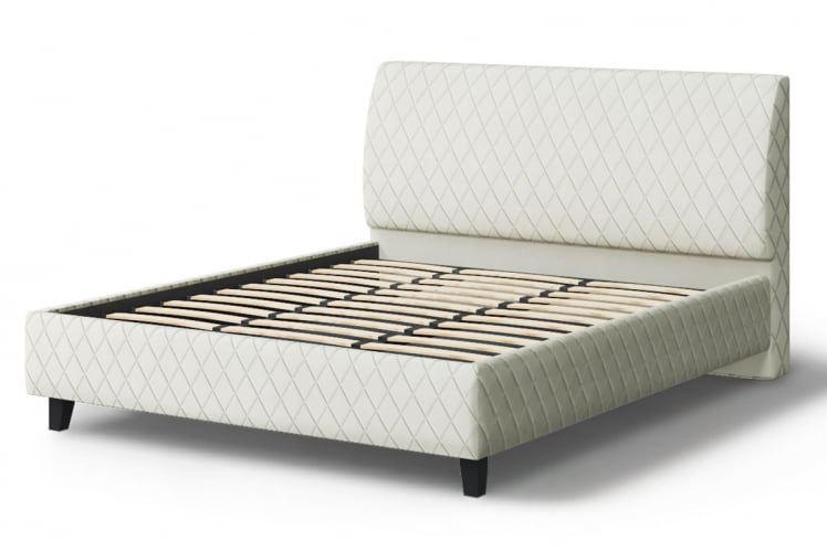 Кровать Хилтон, 2000 кс 1600 мм, серо-белый / x_2