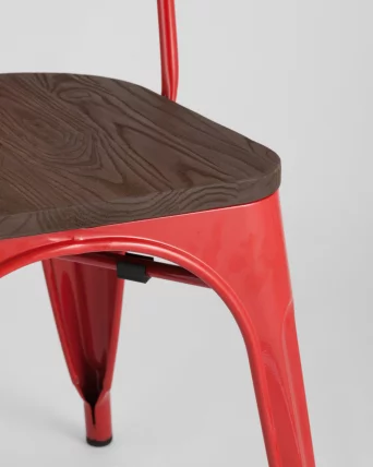 Стул Tolix Wood 850 Красный_7