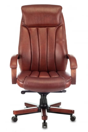 Кресло руководителя Бюрократ T-9922WALNUT/Leather Eichel_1