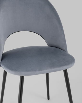 Стул Меган велюр Серый_6
