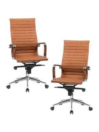 Офисное кресло для руководителей ДОБРИН CЛАРК (светло-коричневый №321) 2 шт / DOBRIN CLARK_0