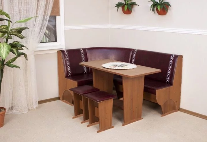 Кухонный уголок Бостон 4 Ретро мини_0