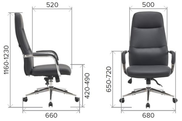 Кресло руководителя Everprof Vesta Экокожа Черный_5