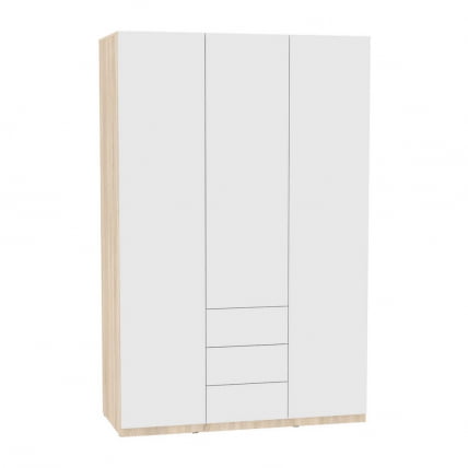 Шкаф распашный Р-198х135х60-3-ПО(ДСС-Белый) / R-198х135х60-3-PO(ДСС-Белый)_0