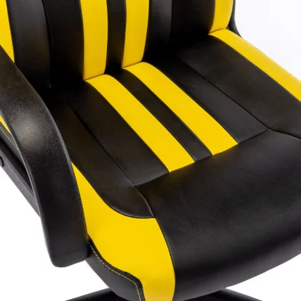 Кресло компьютерное BRABIX Stripe GM-202 экокожа Черный-желтый_6