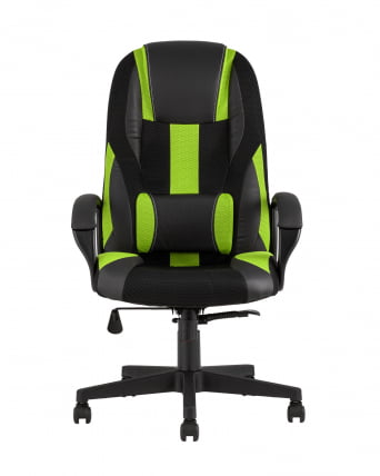 Геймерское кресло TopChairs ST-CYBER 9 GREEN черный/зеленый_2
