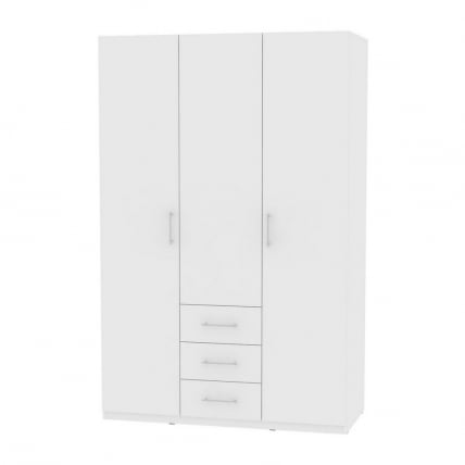 Шкаф распашный R-198х135х45-3(Белый)_0