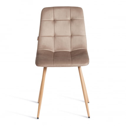 Стул CHILLY (mod. JSC-220) Велюр/металл , 44,5х52,5х88 см, Beige (бежевый) HLR8 / натуральный_4