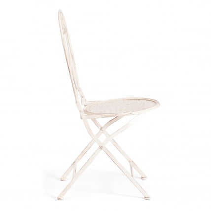 Стул Love Chair (PL08-11140) стальной сплав, античный белый, 40х47,5х94 см_1