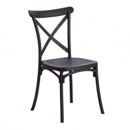 Стул CROSS (mod. PL24) / 1 шт. в упаковке пластик, 48 х 58 х 89 см, Black (черный) 05_0