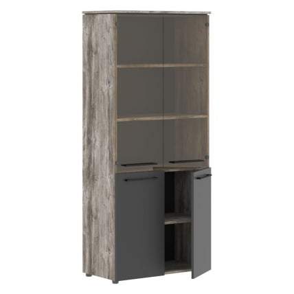 Шкаф комбинированный MORRIS TREND MHC 85.2 Сосна Нордик Антрацит_1