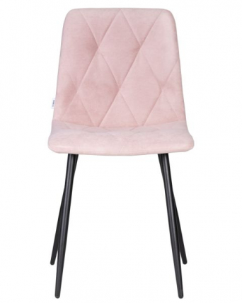 Стул обеденный ДОБРИН CХИЛЛЙ РОМБО (Розовый Симпле 03, основание черное) 4 шт / DOBRIN CHILLY ROMBO Simple_6