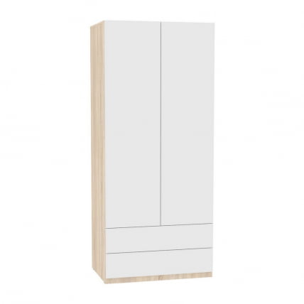 Шкаф распашный R-198х90х45-3-PO(ДСС-Белый)_0