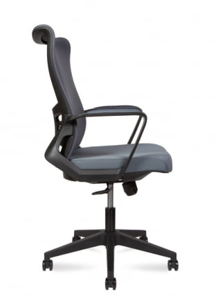 Кресло офисное WAVE LB M3-M(BLACK) Серый_2