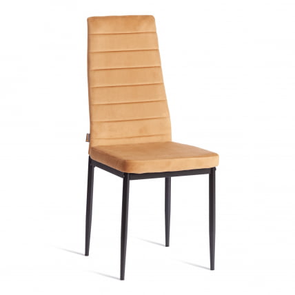 Стул Easy (mod. JSC02-1) металл, флок, 41 х 52 х 96 см, brown (золотисто - коричневый) HLR12 / черный_0