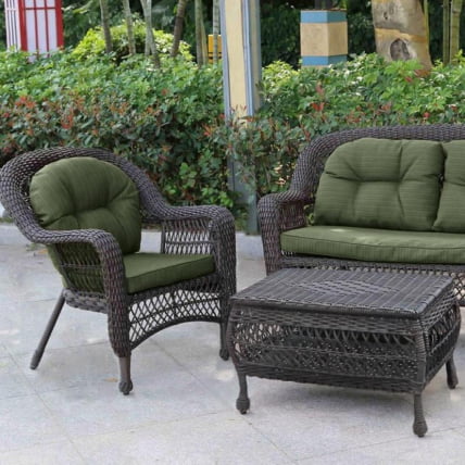 Плетеный комплект для отдыха LV520BG Brown/Green Плетеный комплект для отдыха LV520BG Brown/Green_2