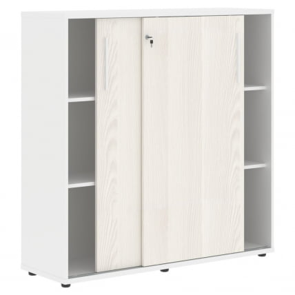 Шкаф с дверьми-купе EDIS EMC 1343 Ясень Траун Белый Белый_1