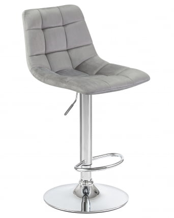 Стул барный DOBRIN TAILOR Серый велюр MJ9-75_1