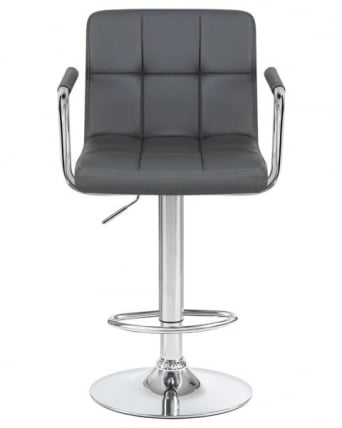 Стул барный DOBRIN KRUGER ARM (серый) 2 шт_6