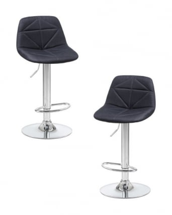 Стул барный DOBRIN DINA (черный) 2 шт_0