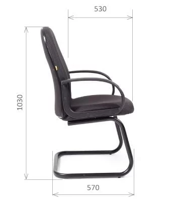 Кресло для посетителя CHAIRMAN 279V TW12 серый_4