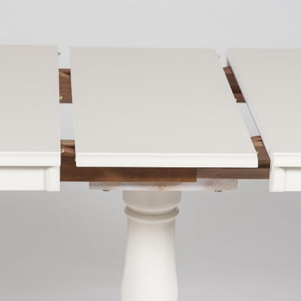 Стол раскладной Solerno (ME-T4EX) дерево гевея/мдф, 70х100+29х75см, ivory white (слоновая кость 2-5)_9