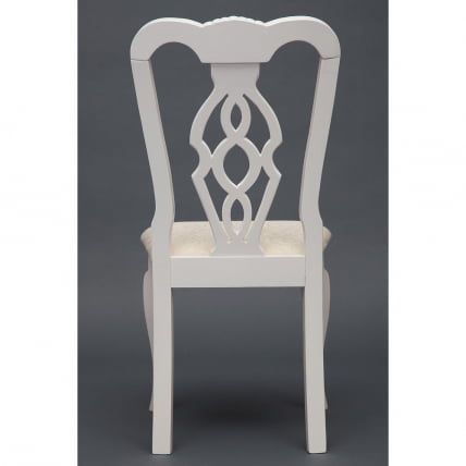 Стул Афродита/ Aphrodite дерево гевея, 46х54х99см, Ivory white, ткань кремовая с рисунком (3321)_10