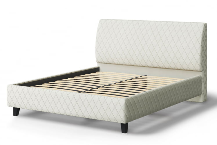 Кровать Хилтон, 2000 кс 1400 мм, серо-белый / x_1