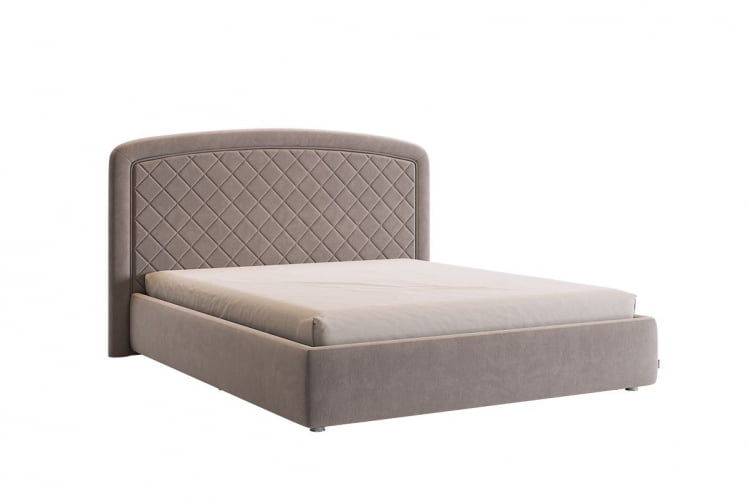 Кровать 1.6 Сильва 2 КМ1.6-18 какао (велюр) / KM1.6-18_0