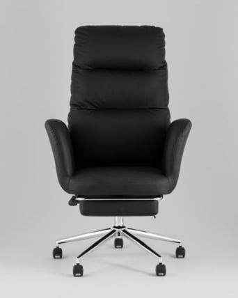 Кресло руководителя ТопЧаирс Солид НC с оттоманкой черный / TopChairs Solid NC_1